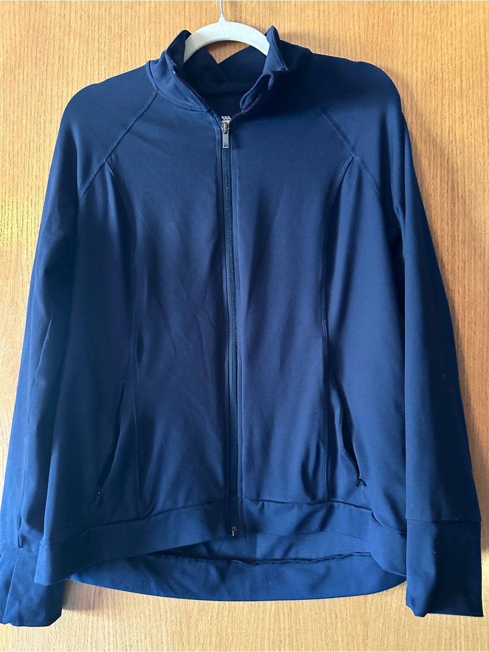 All in Motion Women’s Large Navy Full Zip Athletic Jacket Zipper Pockets